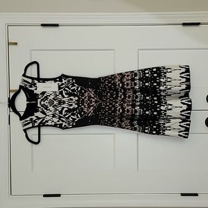 NWT Karen Millen abstract knit skater dress